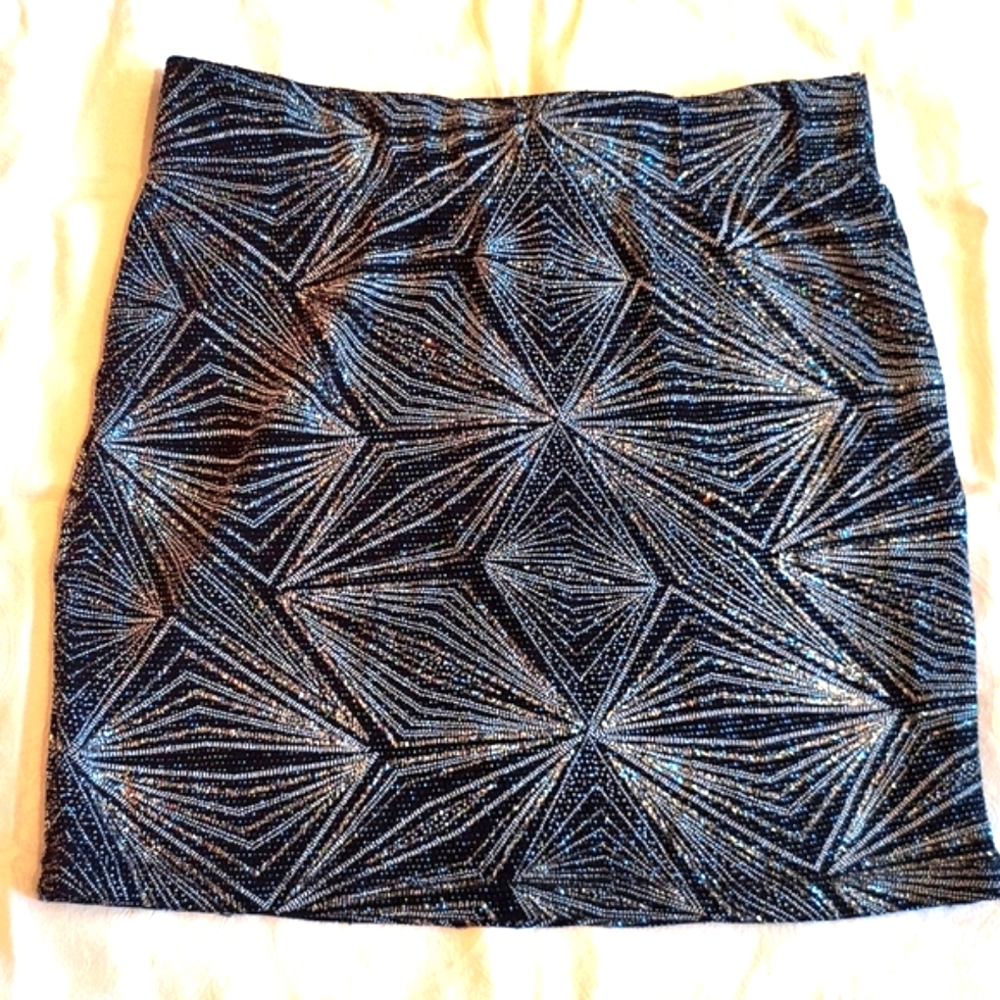 Noisy May glitter mini skirt
